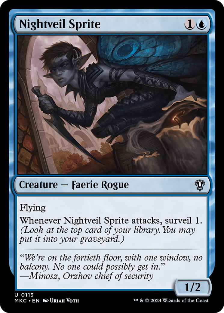 Nightveil Sprite (113) - Murders at Karlov Manor Commander