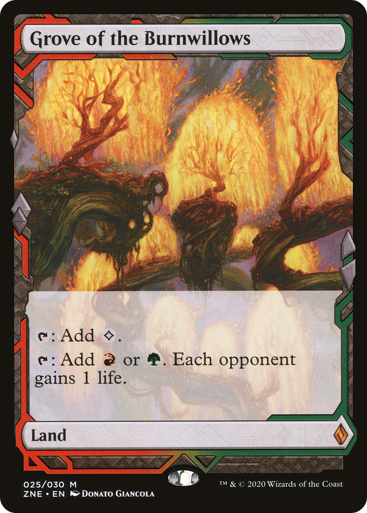 Grove of the Burnwillows (025) Foil - Zendikar Rising Expeditions