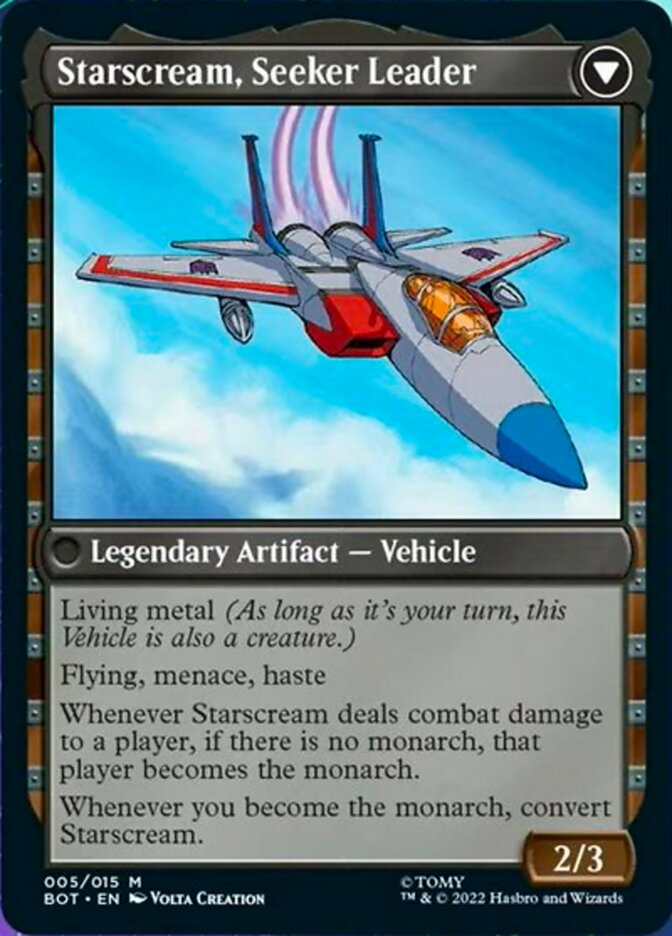 Starscream, Power Hungry // Starscream, Seeker Leader (005) Foil - Transformers