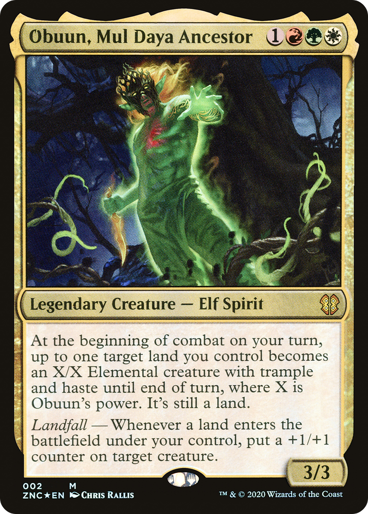 Obuun, Mul Daya Ancestor (002) Foil - Zendikar Rising Commander