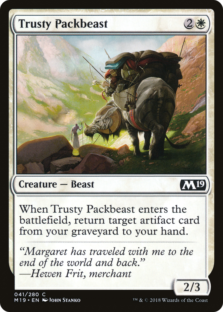 Trusty Packbeast (041) Foil - Core Set 2019