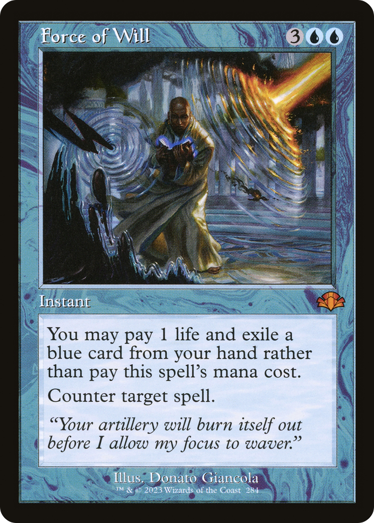 Force of Will (Retro) (284) Foil - Dominaria Remastered