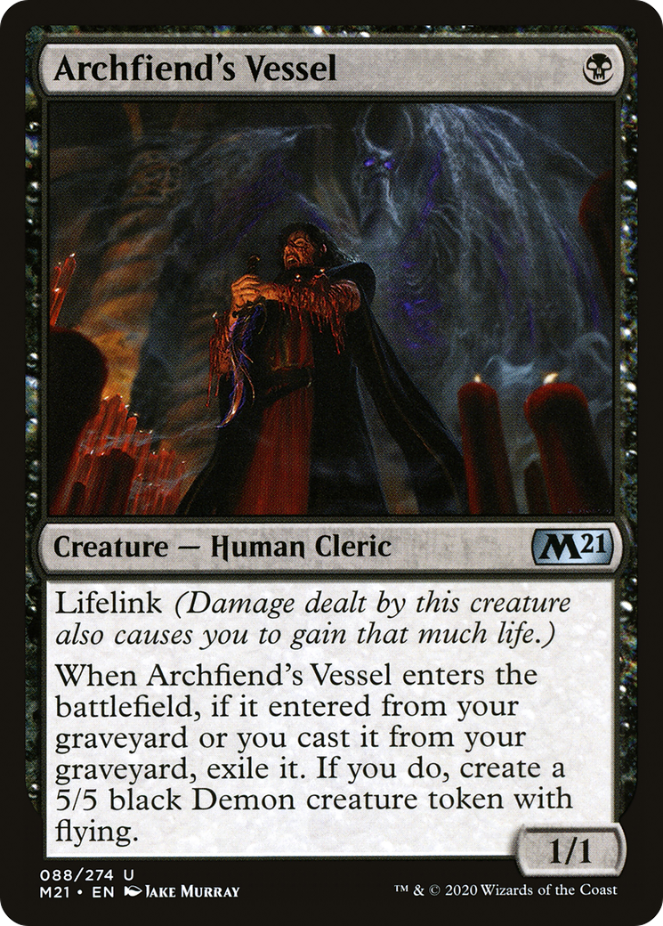 Archfiend's Vessel (088) Foil - Core Set 2021