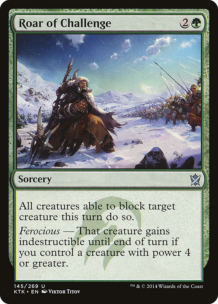 Roar of Challenge (145) - Khans of Tarkir