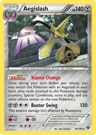 Aegislash (85) (85) Reverse Holofoil - XY Base Set