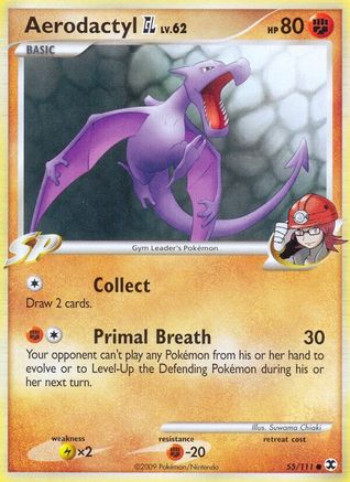 Aerodactyl GL (55) Reverse Holofoil - Rising Rivals
