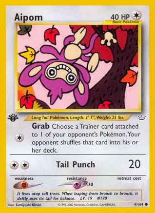 Aipom (41) 1st Edition - Neo Revelation