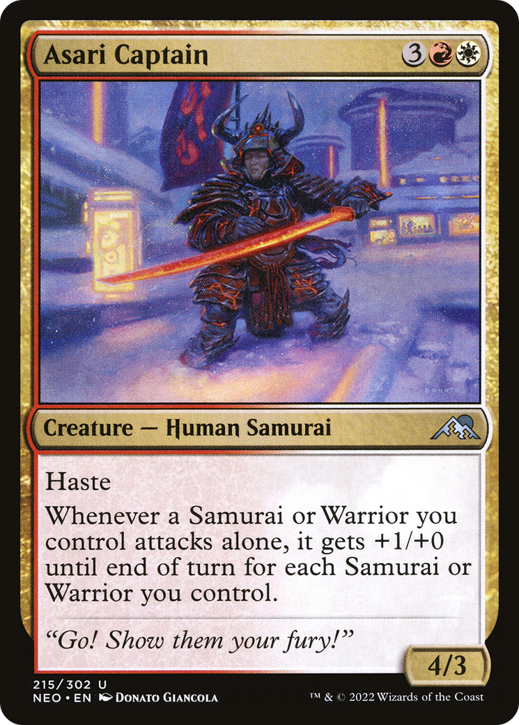 Asari Captain (215) Foil - Kamigawa: Neon Dynasty