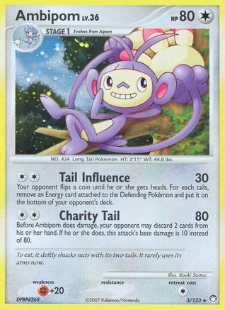 Ambipom (3) Holofoil - Mysterious Treasures
