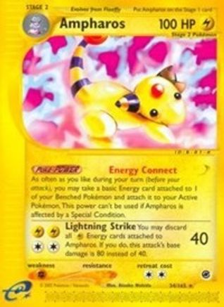 Ampharos (34) (34) Reverse Holofoil - Expedition