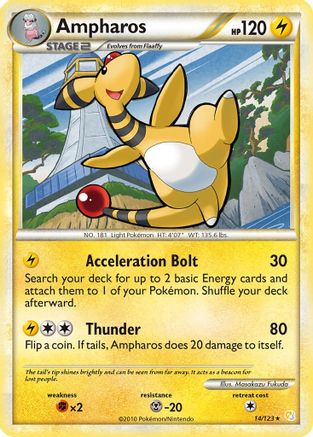 Ampharos (14) Reverse Holofoil - HeartGold SoulSilver