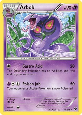Arbok (48) Reverse Holofoil - XY Base Set