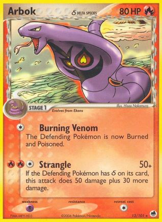 Arbok (Delta Species) (13) - Dragon Frontiers