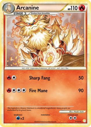 Arcanine (1) Reverse Holofoil - HeartGold SoulSilver
