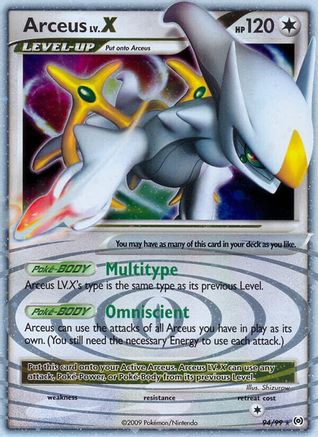 Arceus Lv.X (94) Holofoil - Arceus