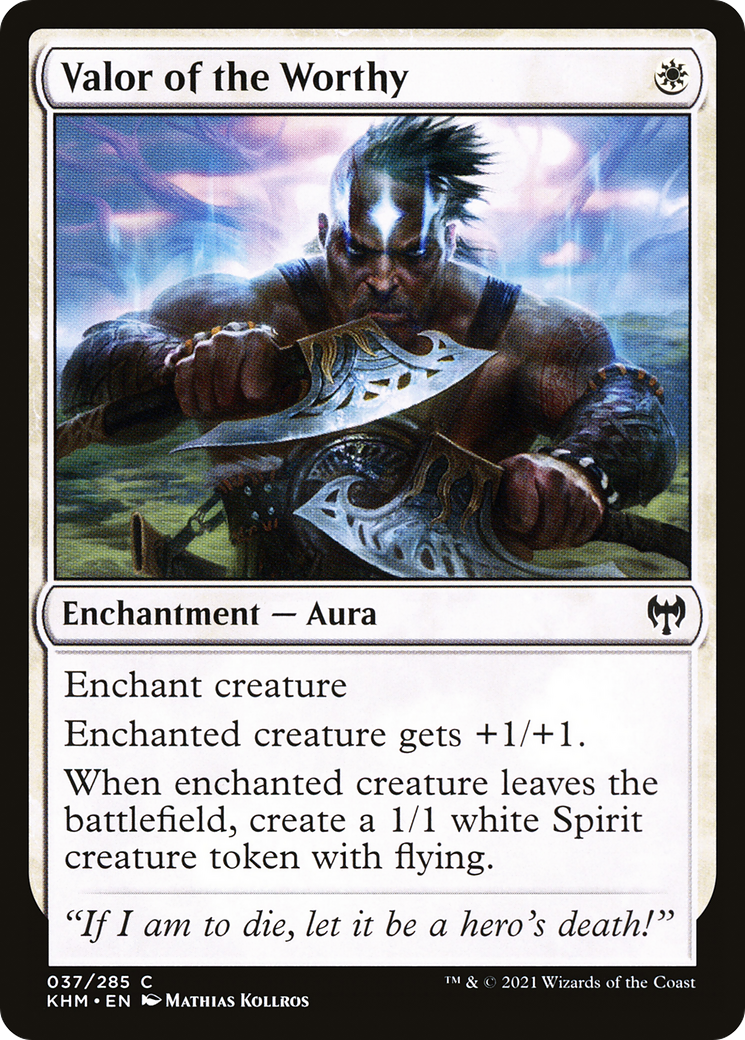 Valor of the Worthy (037) Foil - Kaldheim