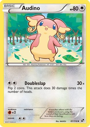 Audino (87) Reverse Holofoil - Black and White