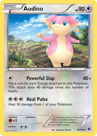 Audino (83) Reverse Holofoil - Emerging Powers