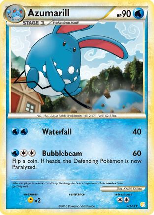 Azumarill (2) Holofoil - HeartGold SoulSilver