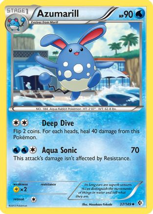 Azumarill (37) Reverse Holofoil - Boundaries Crossed
