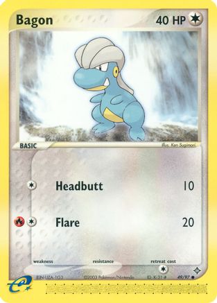 Bagon - 49/97 (49) Reverse Holofoil - Dragon