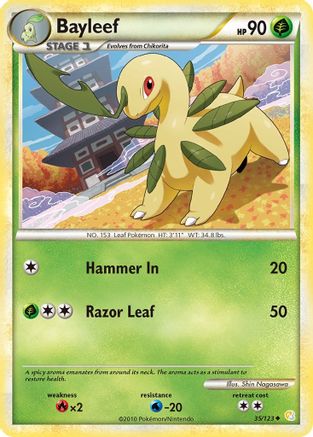 Bayleef (35) Reverse Holofoil - HeartGold SoulSilver