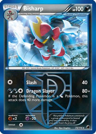 Bisharp (Team Plasma) (73) Reverse Holofoil - Plasma Freeze