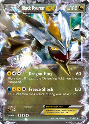 Black Kyurem EX (100) Holofoil - Legendary Treasures