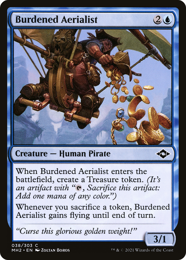 Burdened Aerialist (038) Foil - Modern Horizons 2