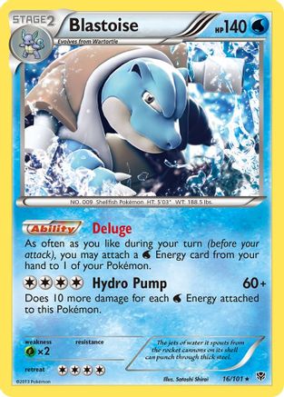 Blastoise (16) Holofoil - Plasma Blast