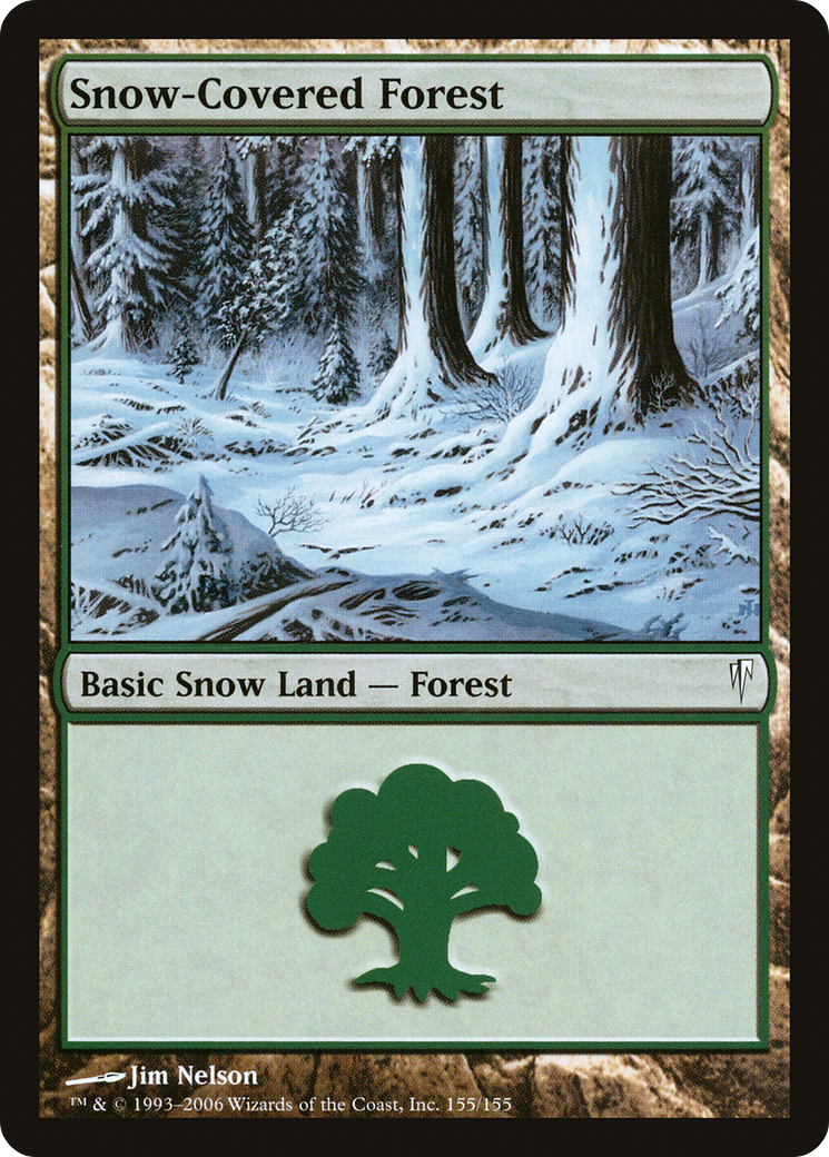 Snow-Covered Forest (155) Foil - Coldsnap
