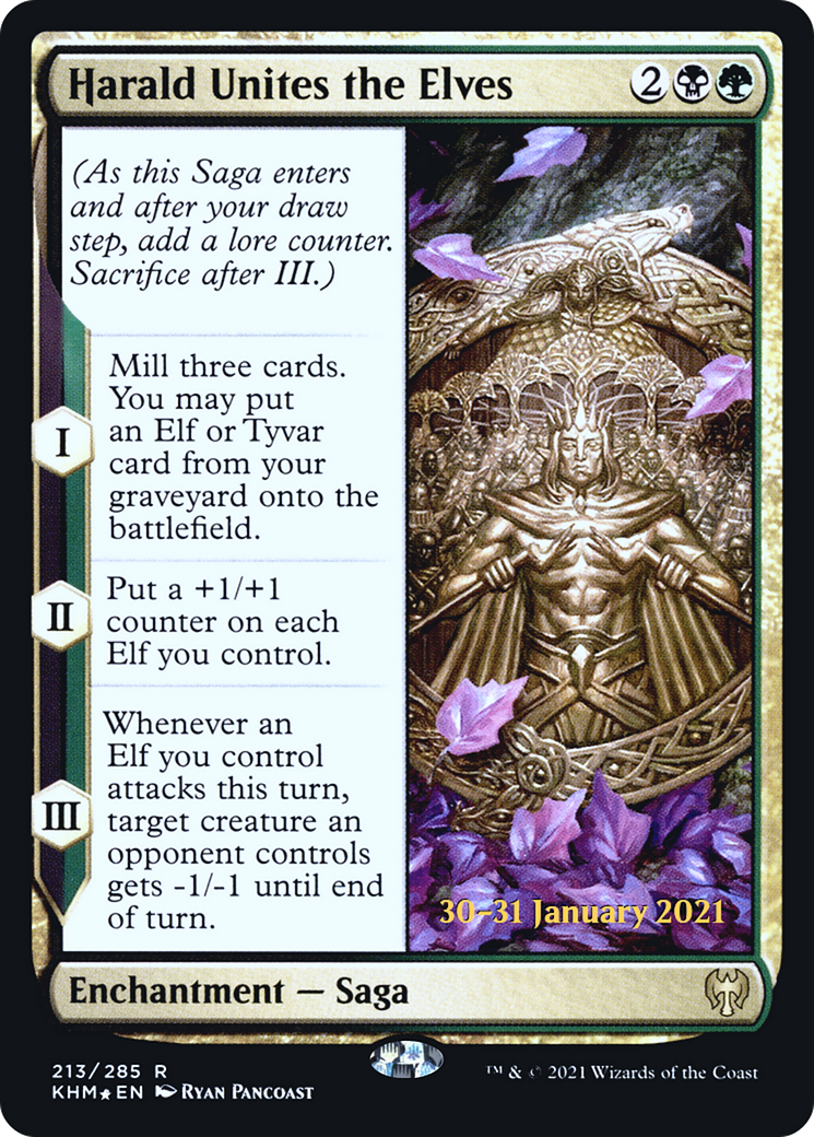 Harald Unites the Elves (213) Foil - Kaldheim Promos