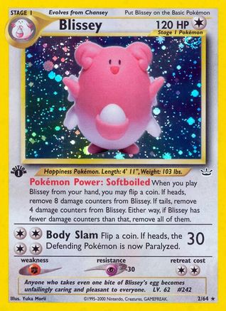 Blissey (2) 1st Edition Holofoil - Neo Revelation