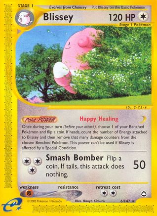 Blissey (6) Reverse Holofoil - Aquapolis