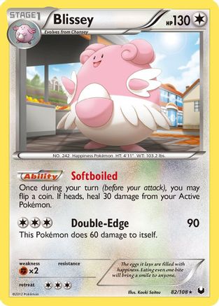 Blissey (82) Reverse Holofoil - Dark Explorers