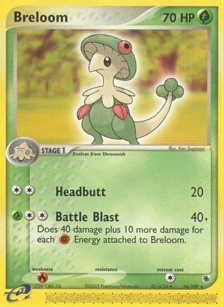 Breloom (16) Reverse Holofoil - Ruby and Sapphire
