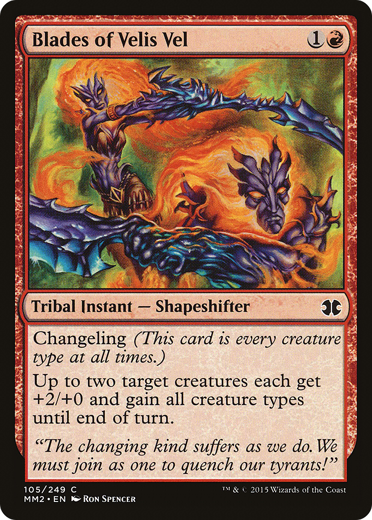 Blades of Velis Vel (105) Foil - Modern Masters 2015