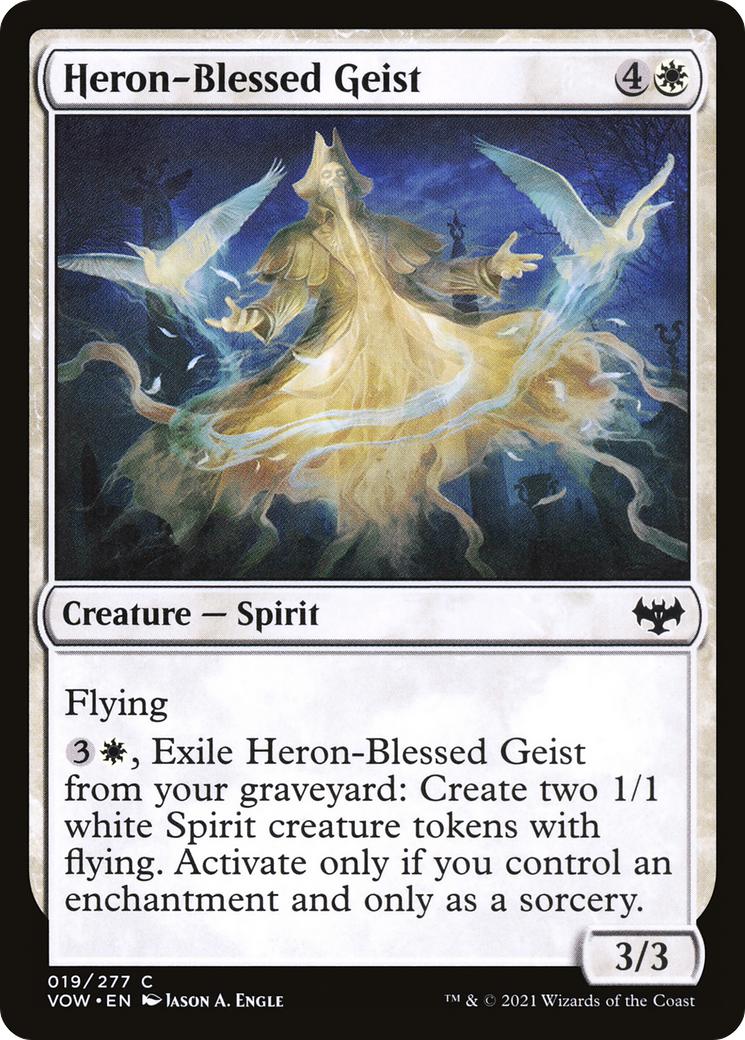 Heron-Blessed Geist (019) Foil - Innistrad: Crimson Vow