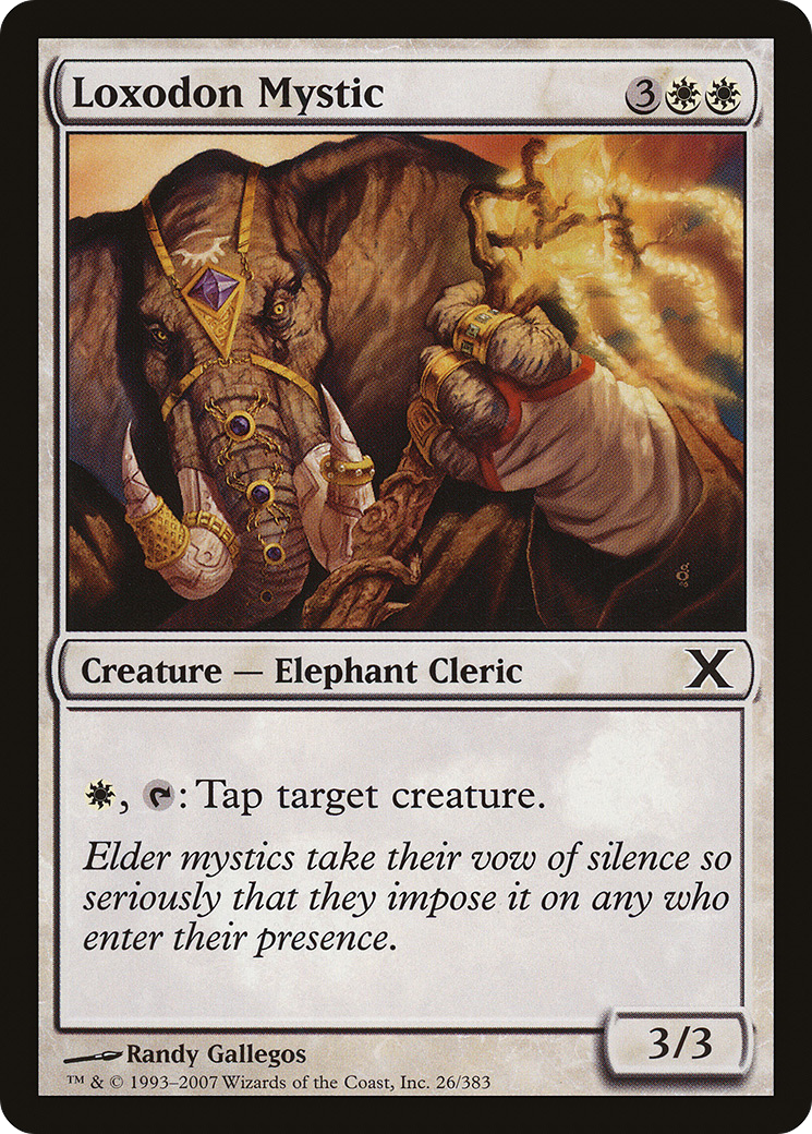 Loxodon Mystic (026) Foil - Tenth Edition