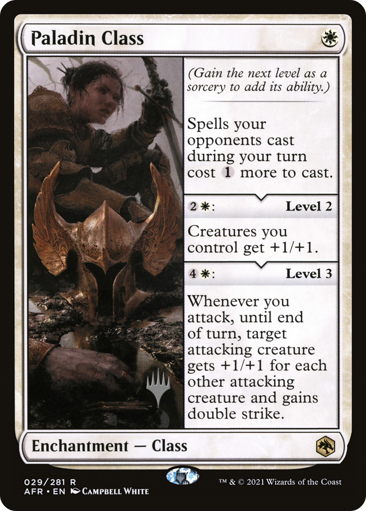 Paladin Class (029) Foil - Adventures in the Forgotten Realms Promos