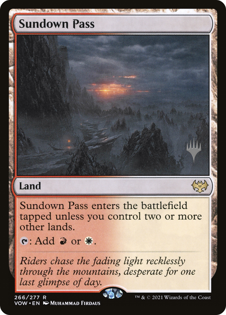 Sundown Pass (266) Foil - Innistrad: Crimson Vow Promos