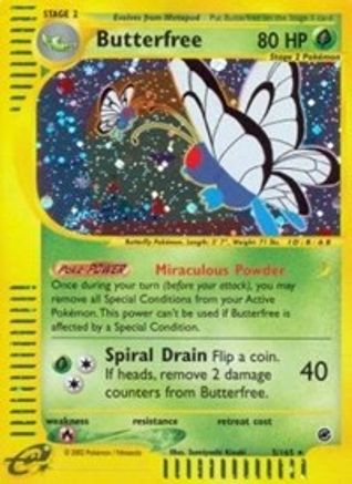 Butterfree (5) (5) Reverse Holofoil - Expedition