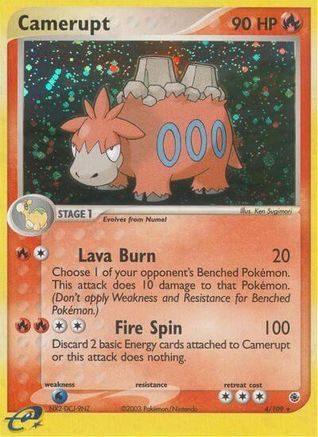 Camerupt (4) Reverse Holofoil - Ruby and Sapphire