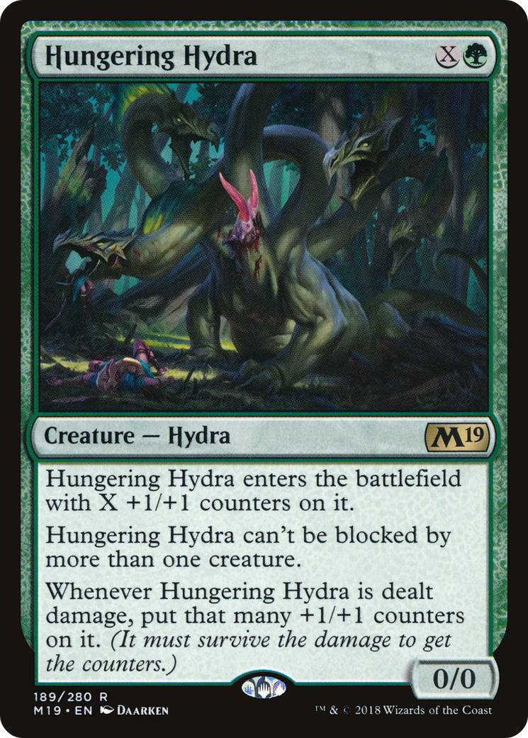 Hungering Hydra (189) Foil - Core Set 2019