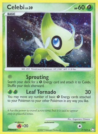 Celebi (7) Reverse Holofoil - Mysterious Treasures