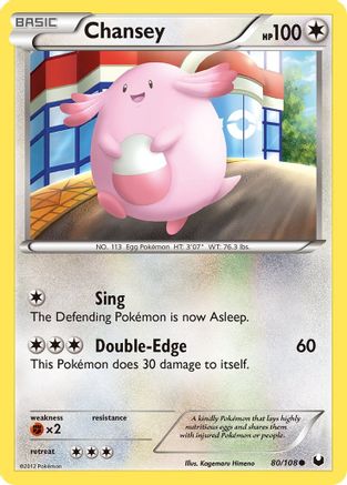 Chansey (80) Reverse Holofoil - Dark Explorers