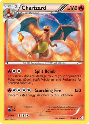 Charizard (20) Reverse Holofoil - Boundaries Crossed
