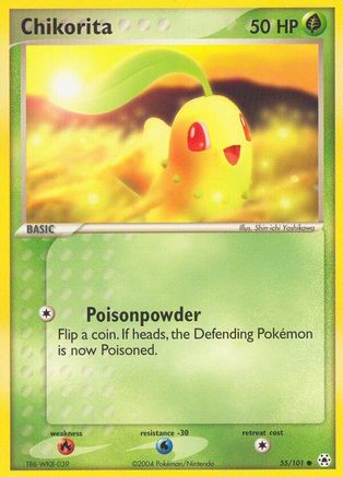 Chikorita (55) Reverse Holofoil - Hidden Legends