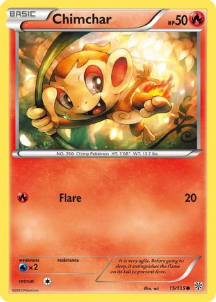 Chimchar (15) Reverse Holofoil - Plasma Storm