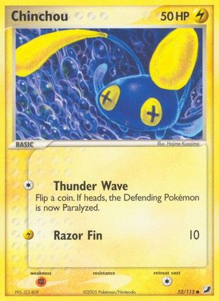 Chinchou (52) Reverse Holofoil - Unseen Forces